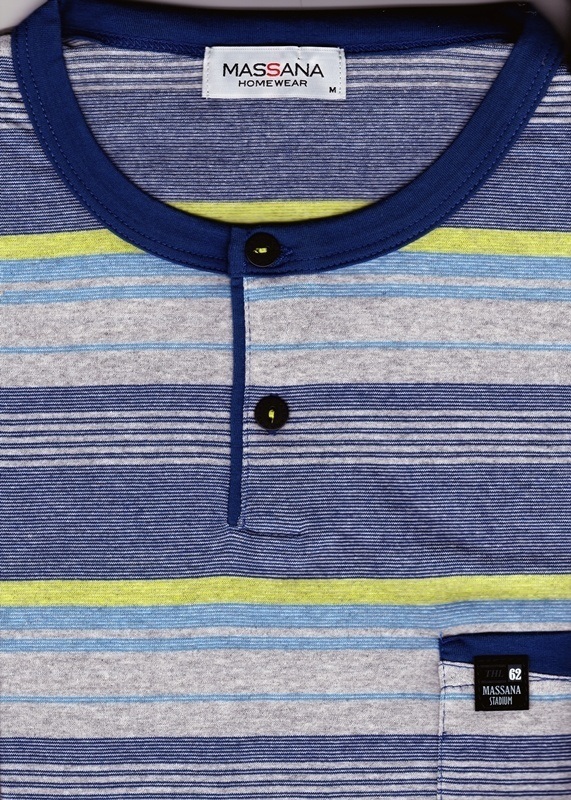 Pijama Massana, Azul Listado
