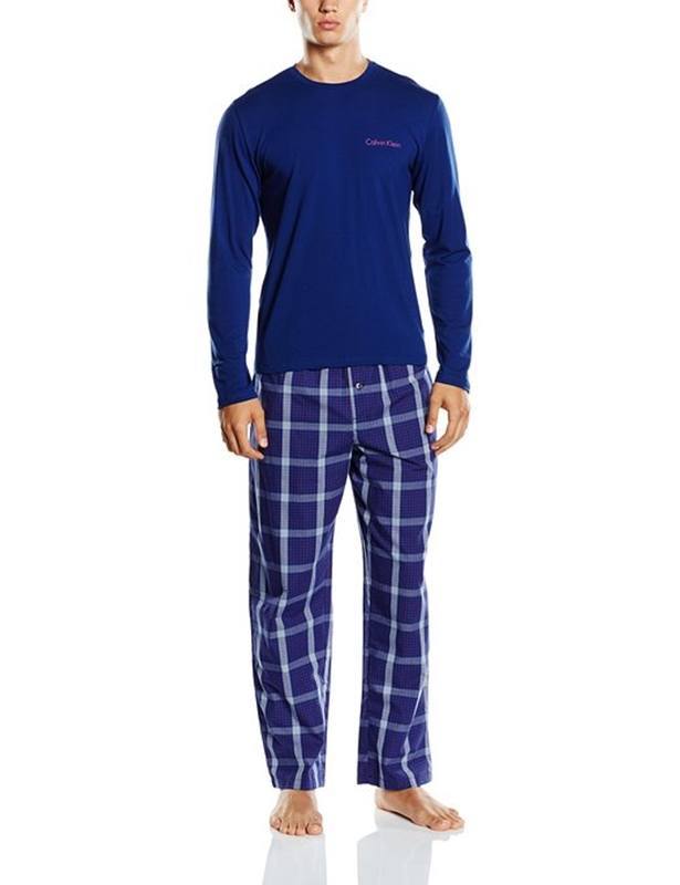Pijama Calvin Klein hombre, azul - Varela Intimo