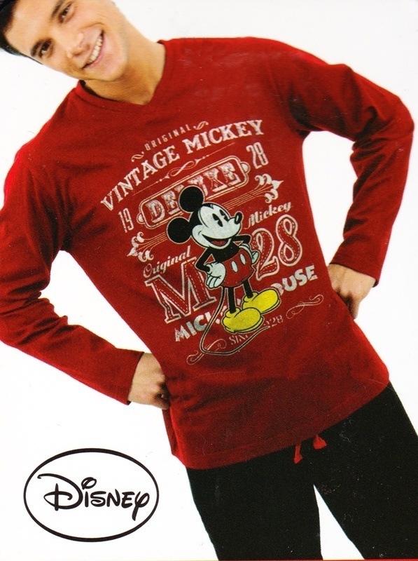 Disney hombre, Mickey Mouse rojo - Intimo