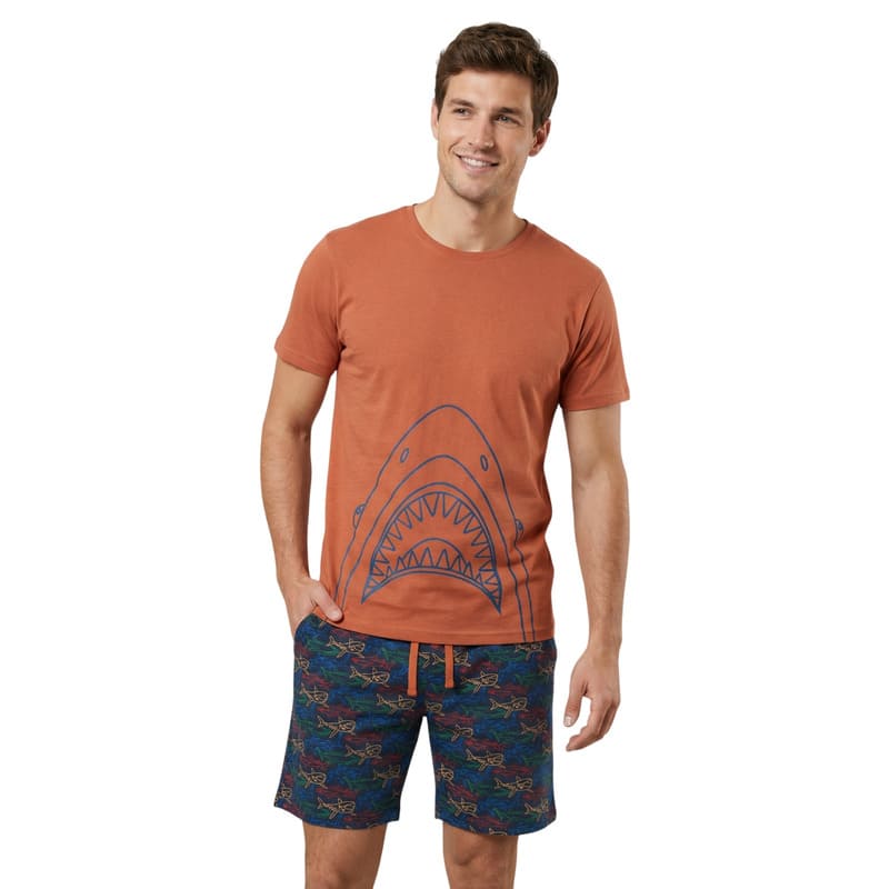 Regala estilo y comodidad con el pijama juvenil de tiburón de Dark Elephant; es el regalo ideal para los amantes del descanso!