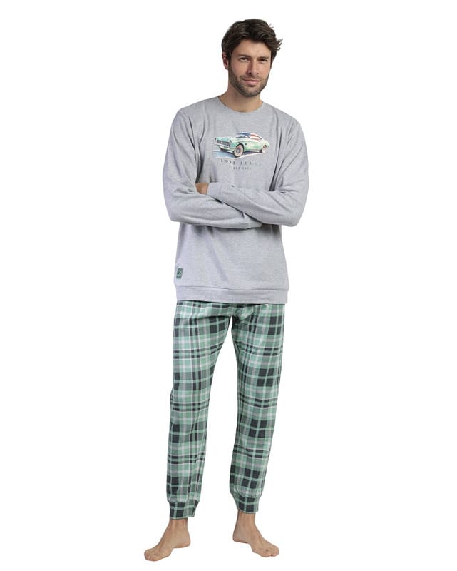 Regalo perfecto: pijama LOIS Vintage Car, juvenil, clásico y cómodo, confeccionado en suave algodón interlock homewear.