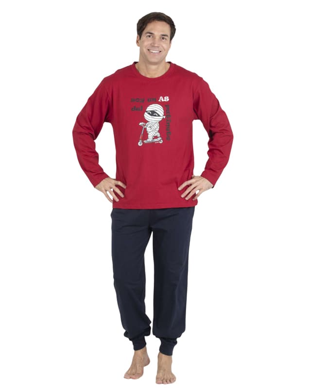 Compra tu Pijama Pettrus Man juvenil en algodón, ideal como regalo informal.