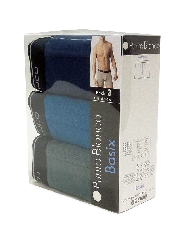 Ropa Boxer Para Hombre Punto Blanco Calzoncillos Blancos Hombre