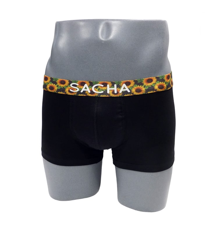 Boxer juvenil Sacha mod. Sunflower en negro 