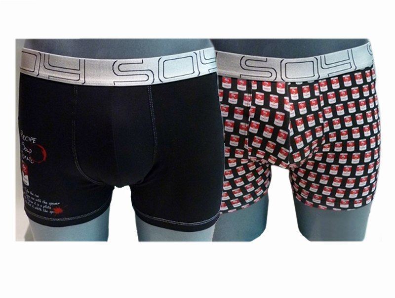 2 Pack Boxer Soup, Soy Underwear