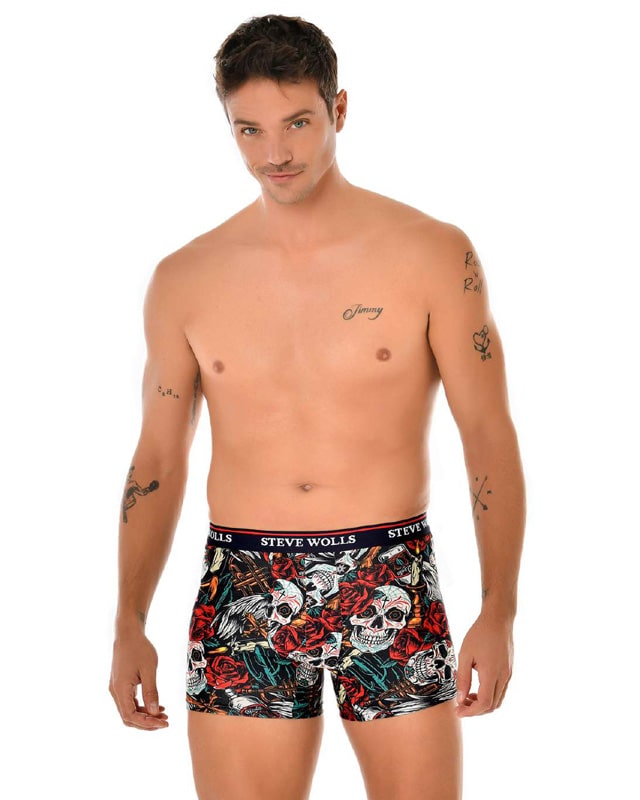 Calzoncillos estampados con caravelas para hombre de la marca Steve Wolls