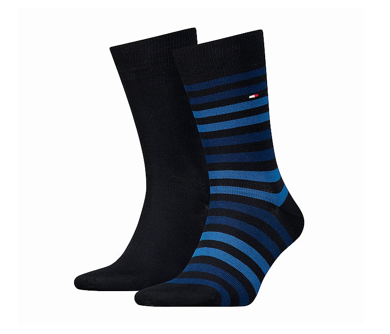 2 Pack Calcetines Tommy a rayas marino