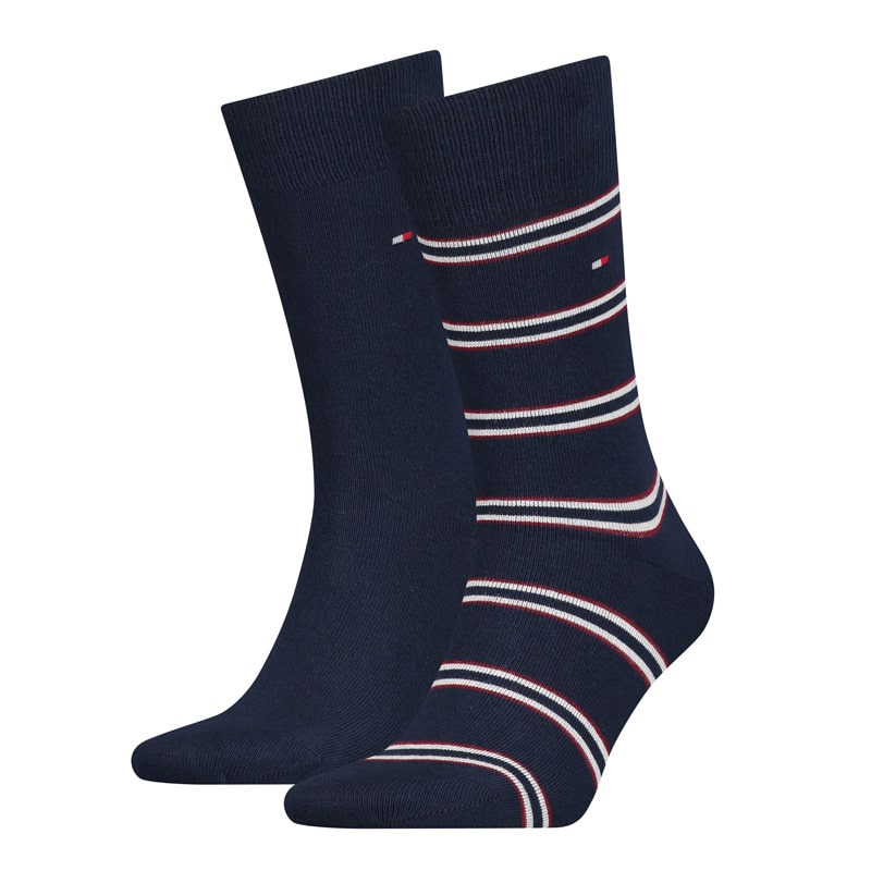 Pack 2 pares calcetines Tobilleros Tommy Hilfiger Hombre Azul