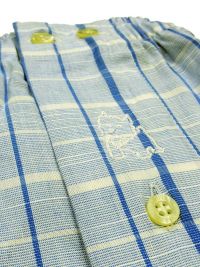 Talla Especial 4XL. Boxer Kiff-kiff de tela en azul claro