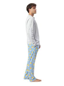 Pijama Admas Pato de Goma, suave interlock y look divertido para dormir a gusto.