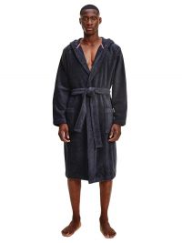 Albornoz de Tommy Hilfiger azul marino con capucha