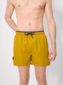 Oferta especial en el bañador juvenil mostaza, ligero y con secado rápido