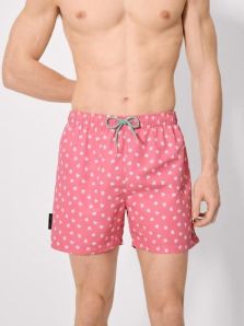 Bañador Ysabel Mora juvenil para hombre con pulpitos en fucsia