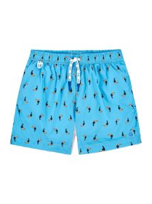 Bañador Giulio hombre mod. Kelty estampado con tucanes