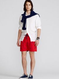 Bañador Polo Ralph Lauren Classic Red Traveler Short