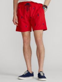 Bañador Polo Ralph Lauren Classic Red Traveler Short