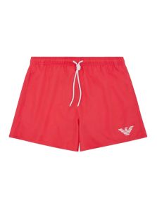 Bañador Emporio Armani corto rojo coral mod. Essential