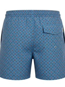 La elegancia del diseño italiano llega con el bañador David color azul.