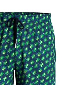 Bañador hombre Impetus azul marino con cangrejos verdes, secado rápido y ajuste cómodo.
