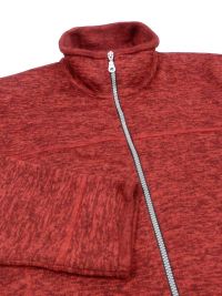 Parka Polar Barandi en rojo jaspeada