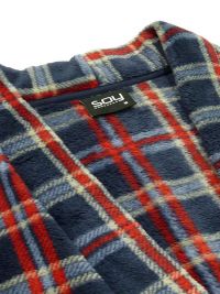 Bata Polar Soy Underwear a cuadros en gris