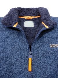 Parka Polar Muydemi en azul jaspeado