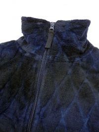 Parka Polar Muydemi en azul marino con rombos