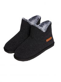Zapatillas Muydemi tipo botín en gris para estar por casa