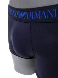 Boxer Emporio Armani de microfibra en marino