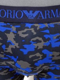 Boxer Emporio Armani Microfibra camuflaje en azul