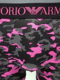 Boxer Emporio Armani Microfibra camuflaje en fucsia