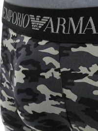 Boxer Emporio Armani Microfibra camuflaje en negro