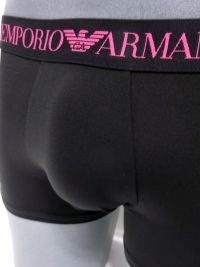 Boxer Emporio Armani de microfibra en negro