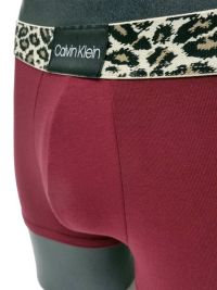 Boxer Calvin Klein algodón leopardo rojo