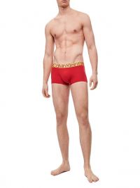 Boxer hombre Calvin Klein microfibra en rojo y oro