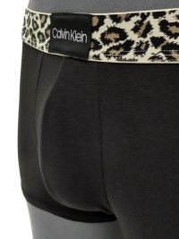 Boxer Calvin Klein algodón leopardo negro