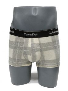 Boxer Calvin Klein de algodón en marfil con micropuntos