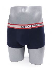 Boxer Emporio Armani en algodón en azul marino y rojo