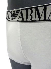 Boxer Emporio Armani en algodón en blanco y plata