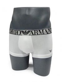 Boxer Emporio Armani en algodón en blanco y plata