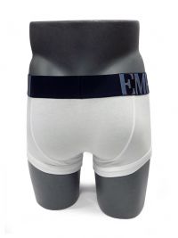 Boxer Emporio Armani de algodón megalogo en blanco