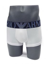 Boxer Emporio Armani de algodón megalogo en blanco