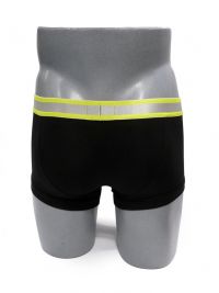 Boxer Emporio Armani en algodón en negro y amarillo