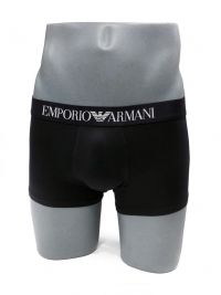 Boxer Emporio Armani de microfibra en color negro