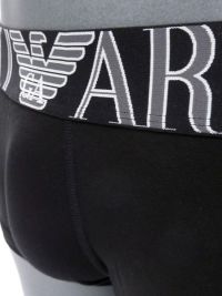 Boxer Emporio Armani de algodón megalogo en negro