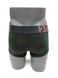 Boxer Emporio Armani de algodón megalogo en verde botella