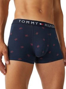 Boxer Tommy Hilfiger Organic Cotton TH Monogram en marino