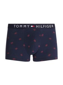 Boxer Tommy Hilfiger Organic Cotton TH Monogram en marino