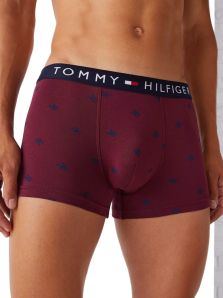 Boxer Tommy Hilfiger Organic Cotton TH Monogram burdeos