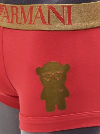 Boxer Emporio Armani Algodón Bear en rojo